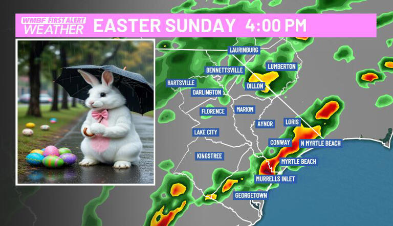 First alert: Level 1 risk for severe storms on Easter Sunday