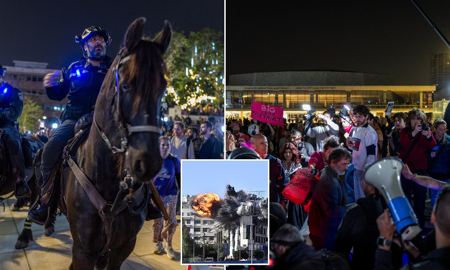 Hundreds of people gather in Israel to protest against the war - as ...
