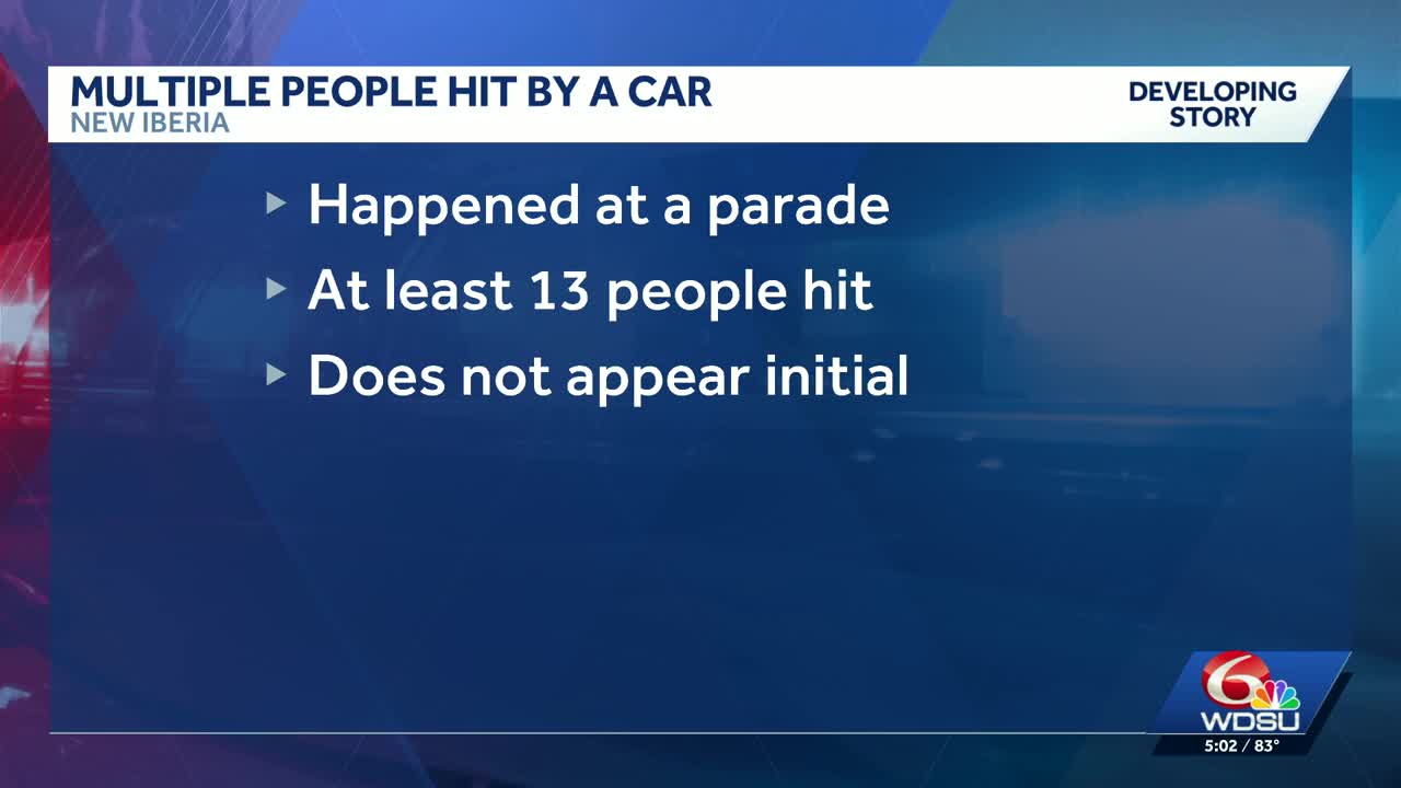 13 people injured, driver arrested after car hits parade participants ...