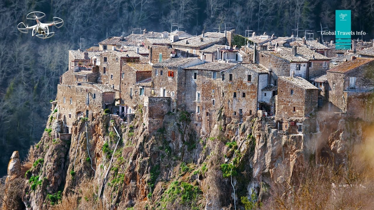 Calcata in 4K | A village balanced on stone and time