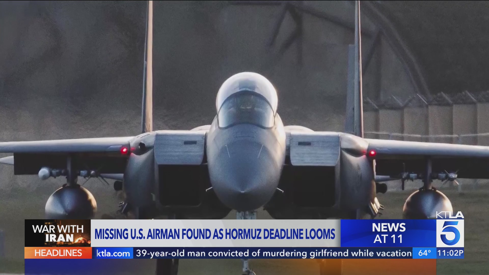 US aviator missing after Iran shot down fighter jet has been rescued
