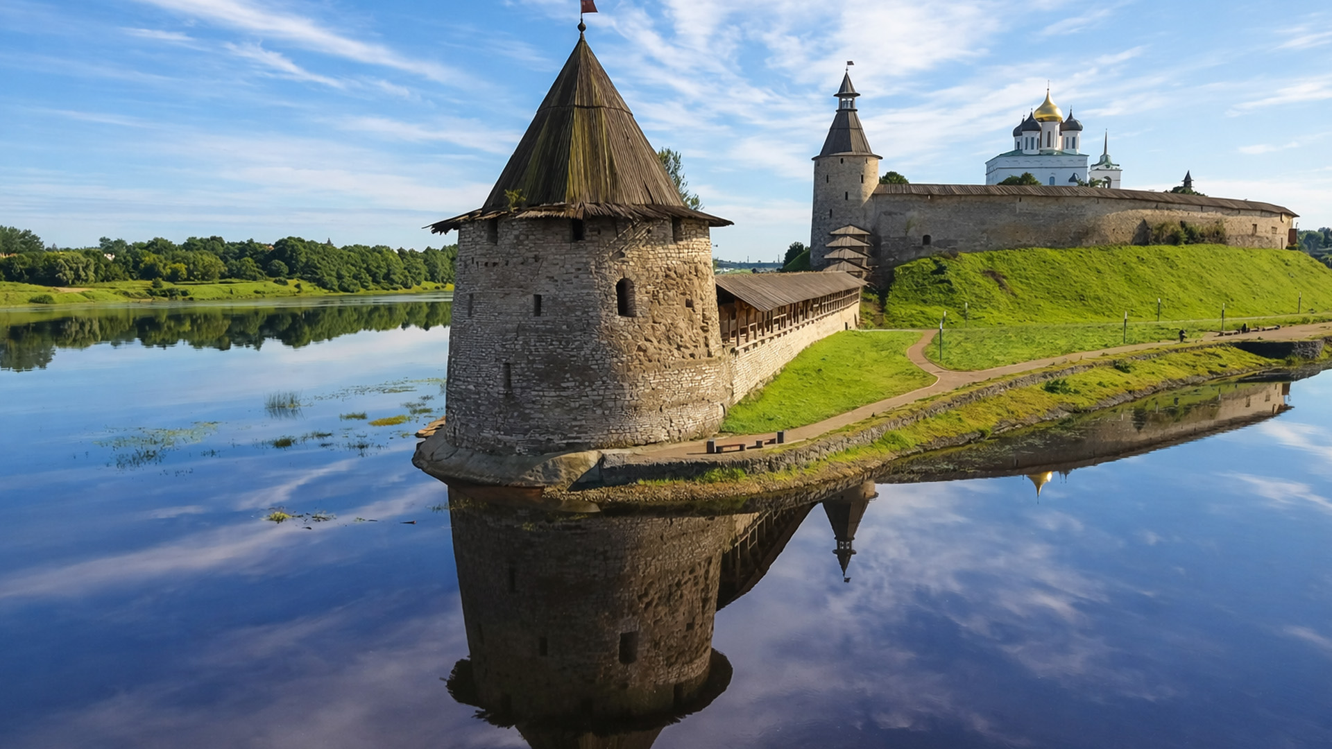 Waarom is dit fort direct aan het water gebouwd?