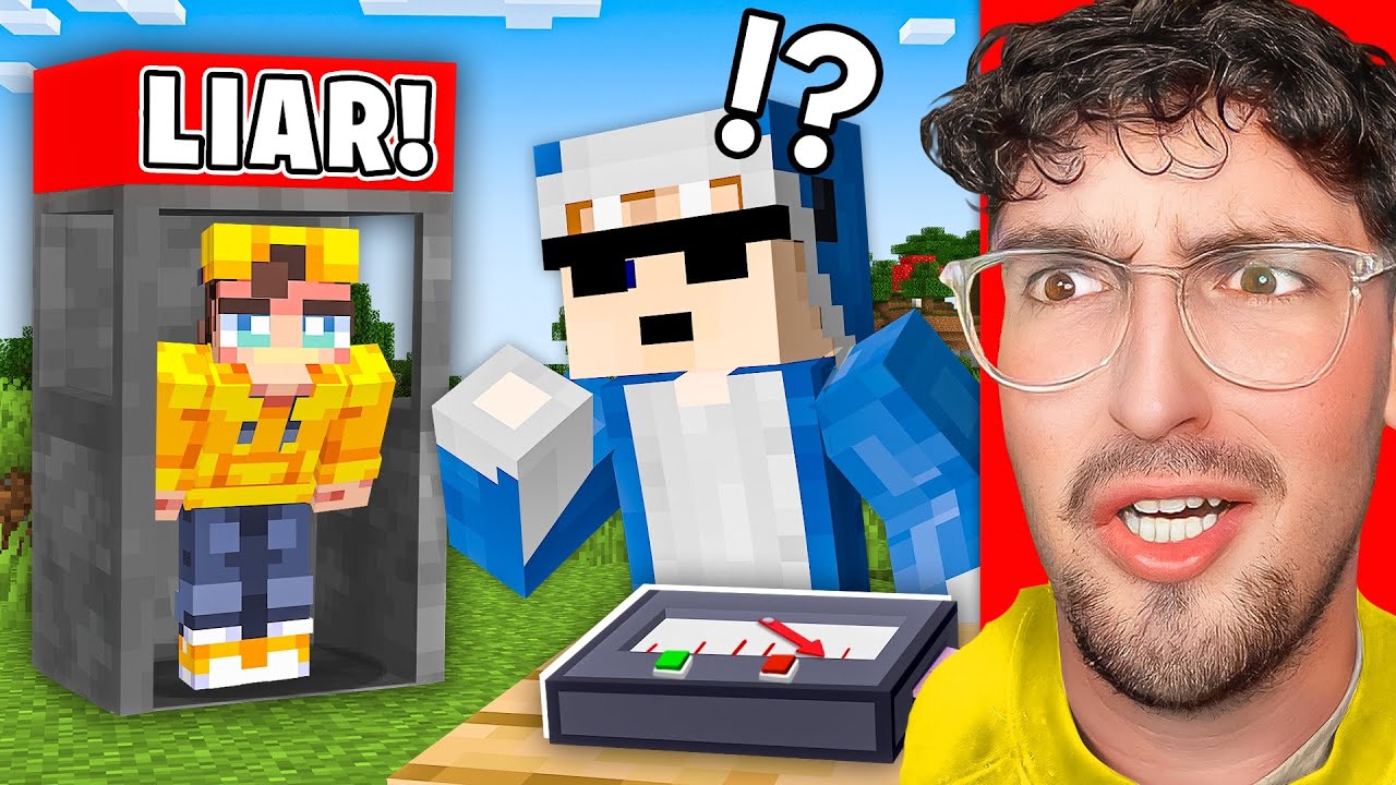Using a lie detector to test my friends in Minecraft