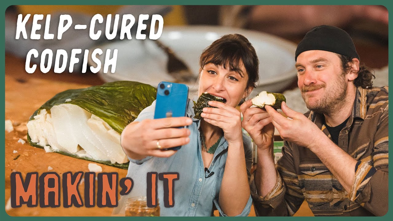 I cured cod and swordfish with kelp