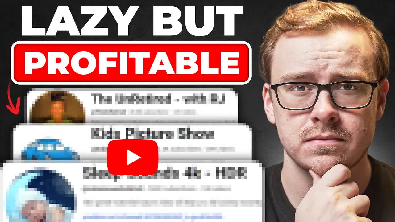 15 lazy YouTube channel ideas that still make 6 figures