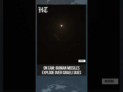 Iranian missile explodes over Tel Aviv sky as tensions escalate in Israel