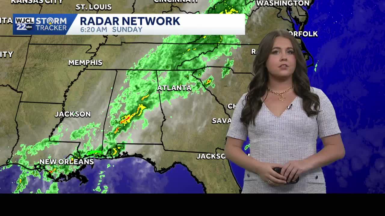 A few showers move in today for Southeast Georgia and the Lowcountry
