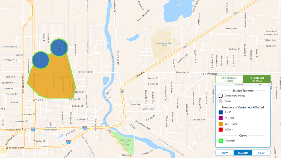 Hundreds without power after vehicle crashed into power pole and left ...