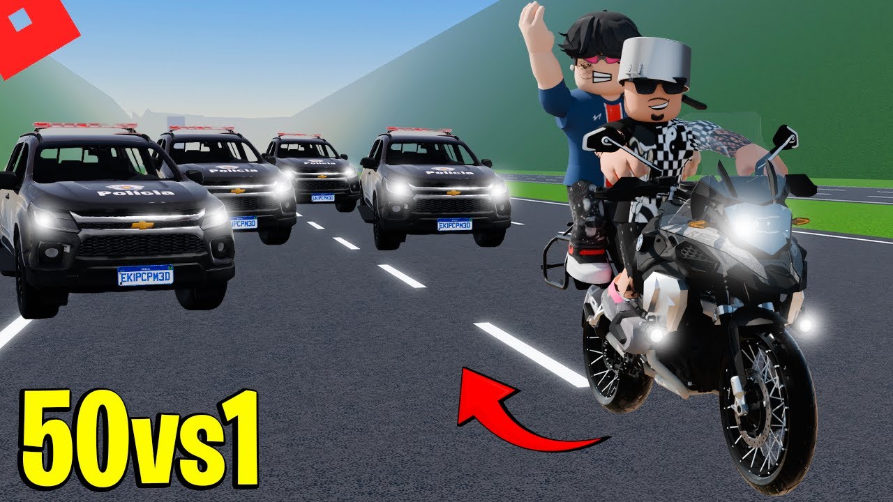 Meu primo Bigode vs todos os policiais da cidade 😱🚔 | Roblox RP