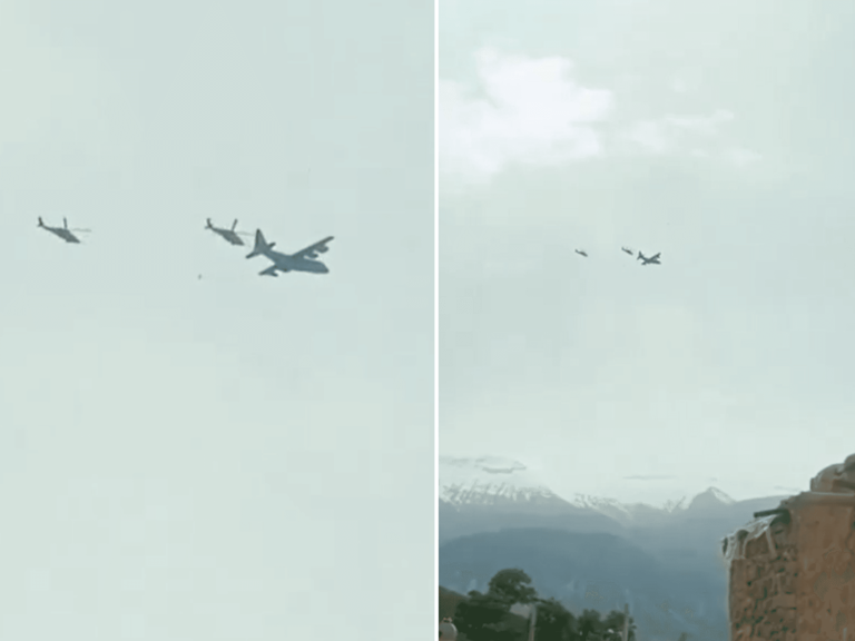 Wreckage of US aircraft in Iran pictured for first time following ...