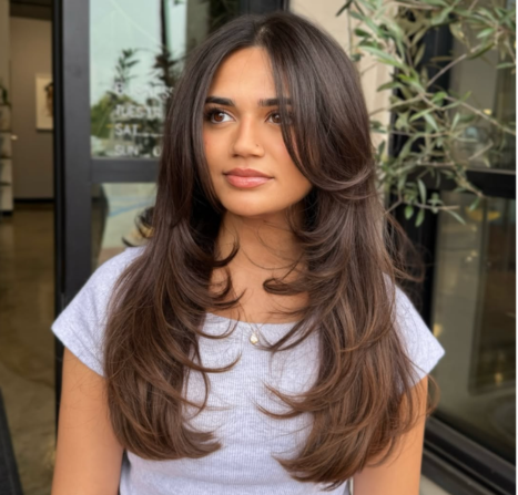 7 model rambut butterfly cut panjang, hasilkan tampilan feminin
