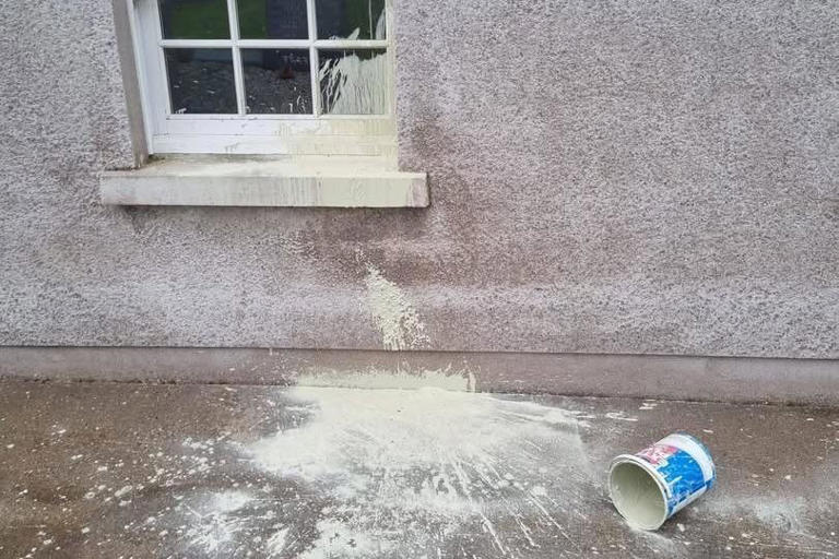 'Hearbreaking' attack as vandals daub IRA graffiti on Sunday Sunday ...