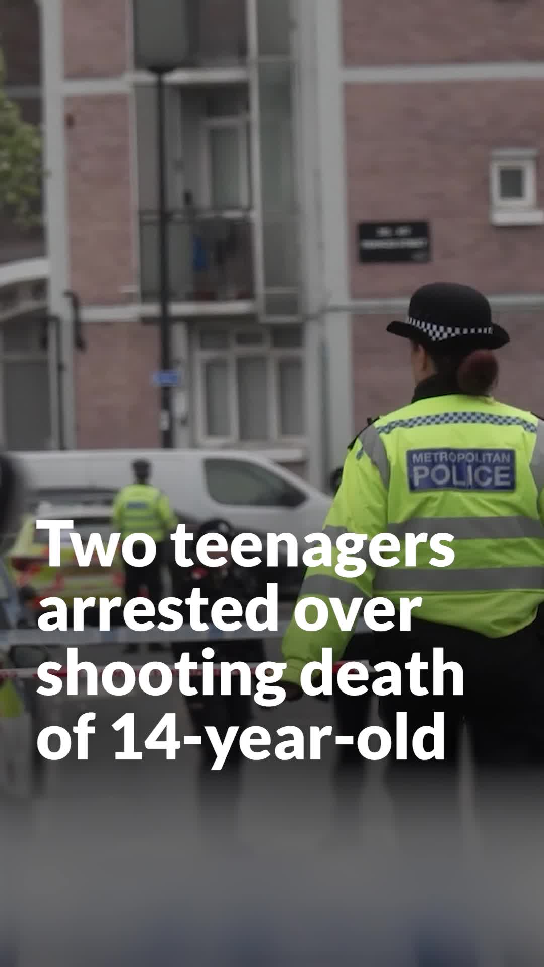 Two teenagers arrested over shooting death of 14-year-old