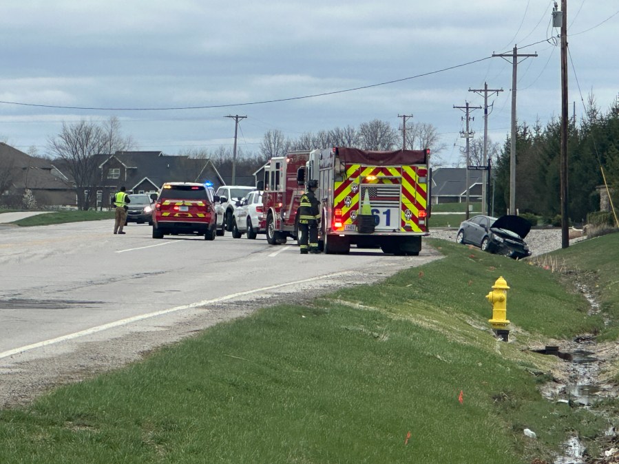 Crash slows traffic on Carroll Road<br>