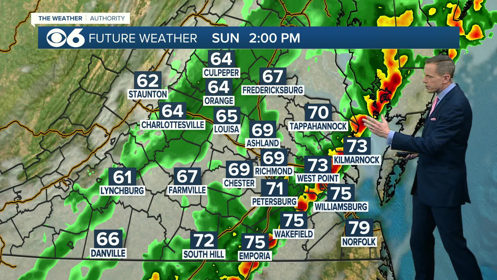Rain and storms increasing today