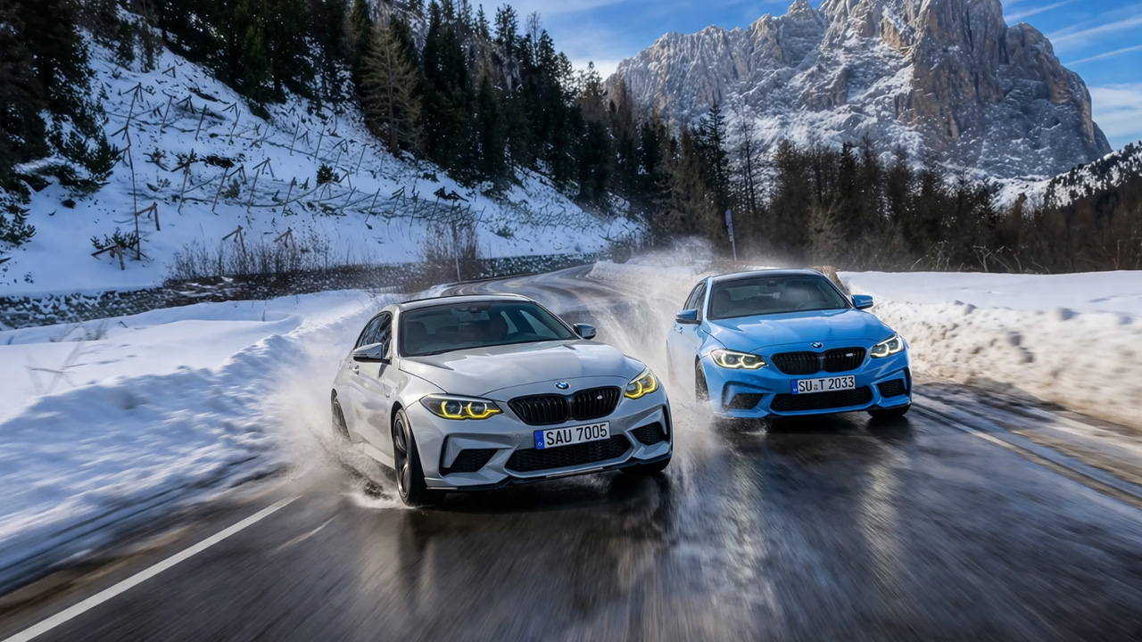 BMW M2 old vs new mountain drive
