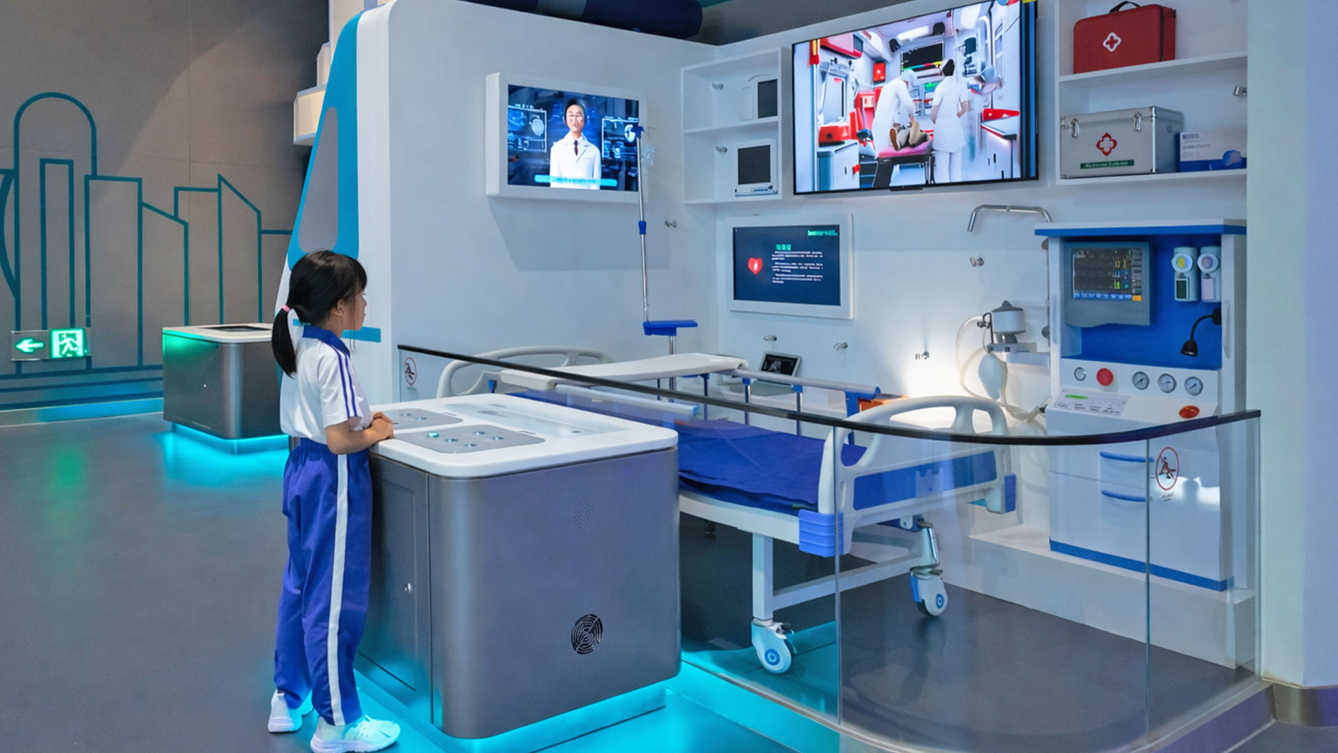 Understand how digital medical care systems work in China museum exhibit