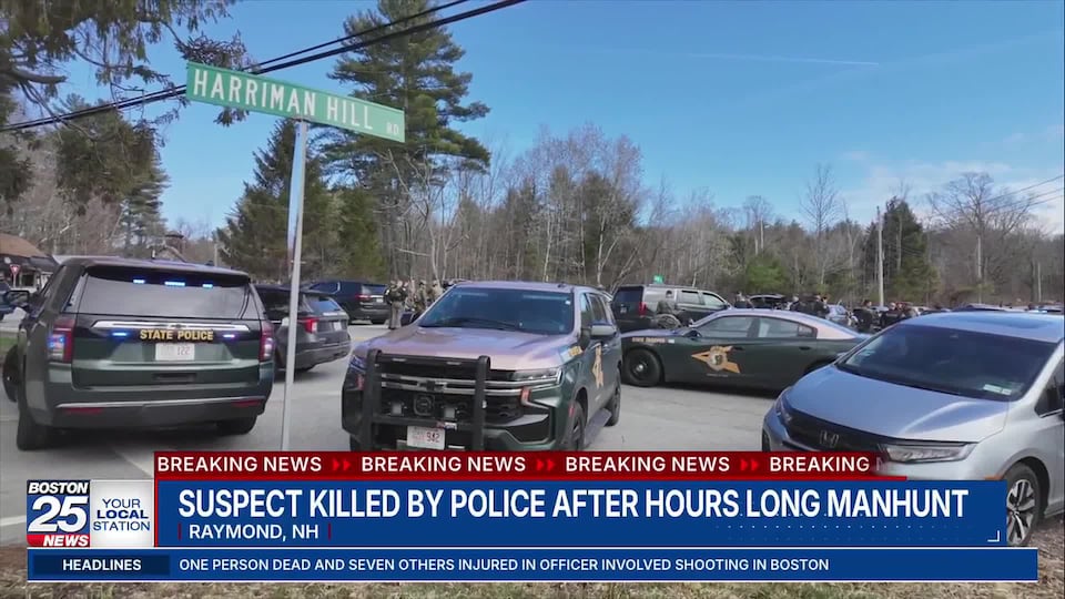 Man accused of shooting officer in Raymond, New Hampshire dead after ...