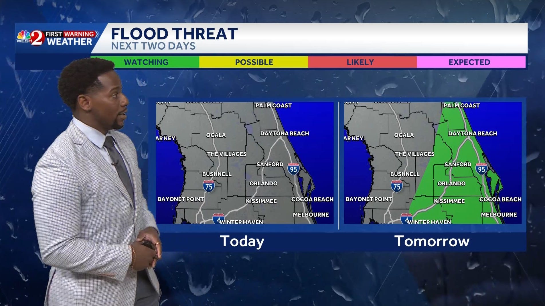 Strong Easter Sunday storms fade tonight but continuous showers pose ...