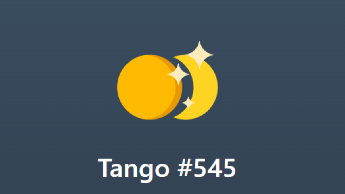 Today’s tango #545 LinkedIn answer (April 5, 2026)