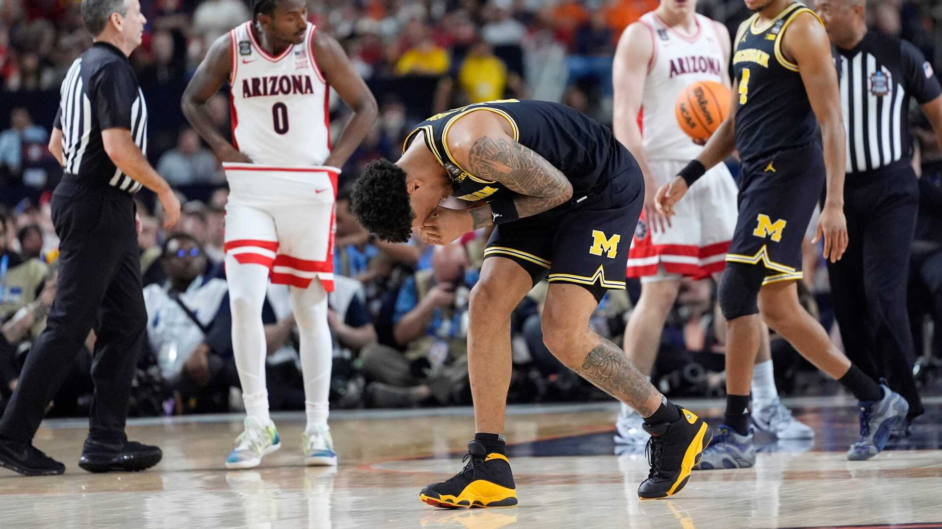 UConn’s Solo Ball, Michigan’s Yaxel Lendeborg dealing with injuries heading into title game<br>