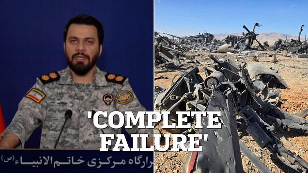 Iran brands US rescue mission a 'complete failure'