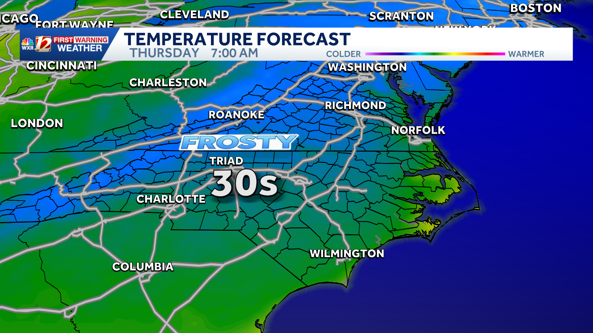 Triad temperatures reset | Frost risk returns this week