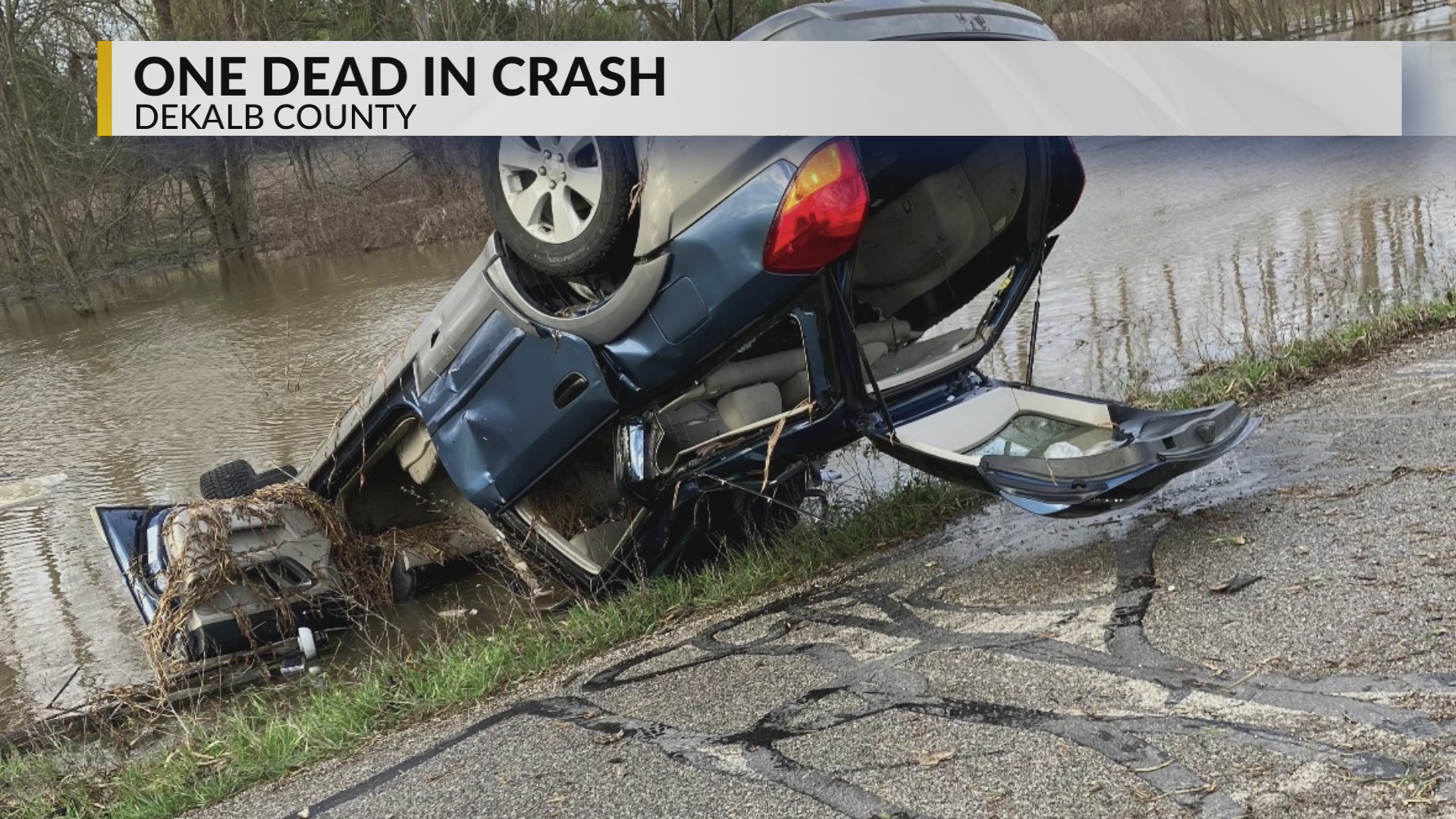 Man dies after vehicle flips in DeKalb Co.