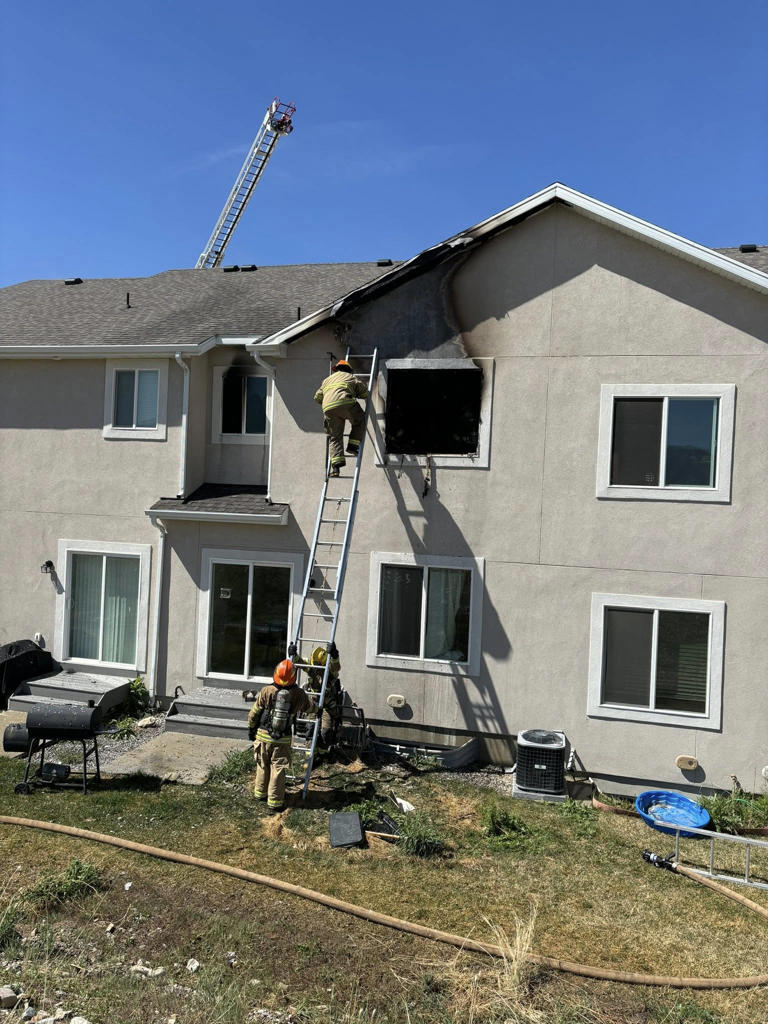 Very hot, fast moving fire displaces family at Tooele condo