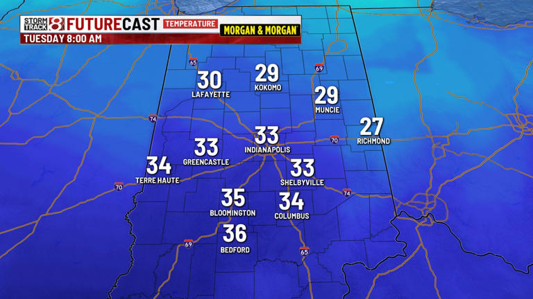 Frost threat Sunday night, potential freeze Monday night