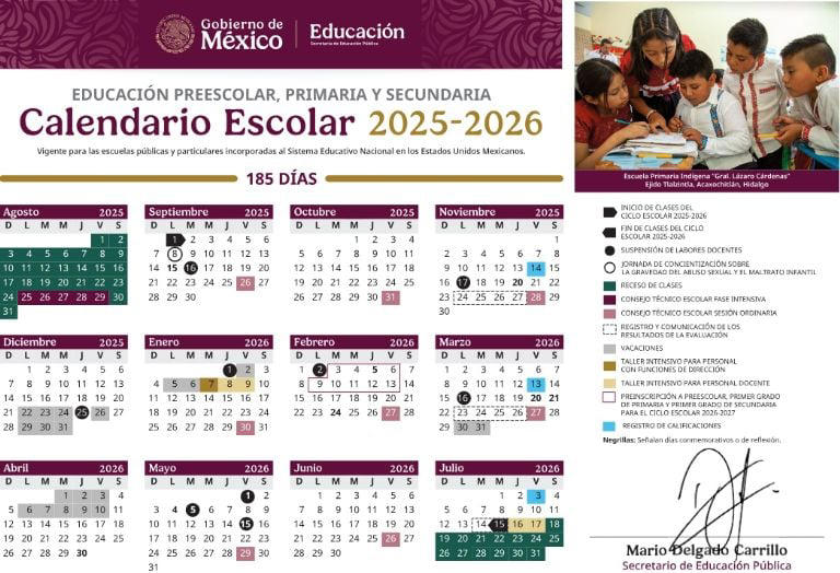 ¿Hay clases este lunes 6 de abril? Esto dice el calendario oficial de ...