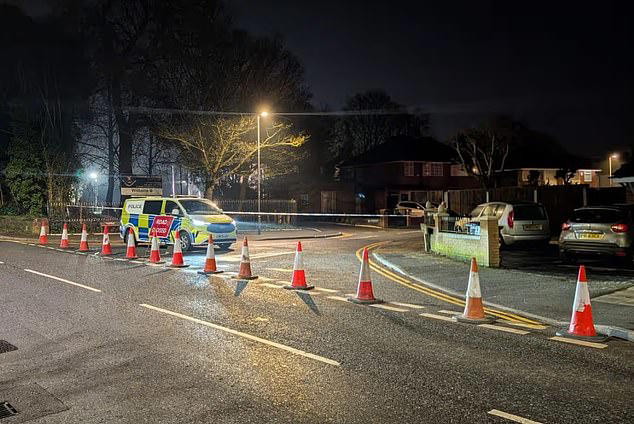 The scene of the attack at Huyton and Prescot Golf Club in Liverpool on Sunday, March 8