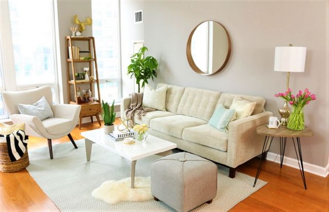 White Living Room Makeover