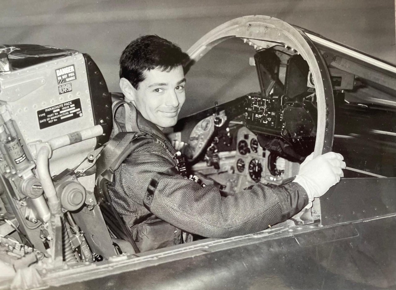 Former RAF pilot talks about experience crashing his combat aircraft in ...