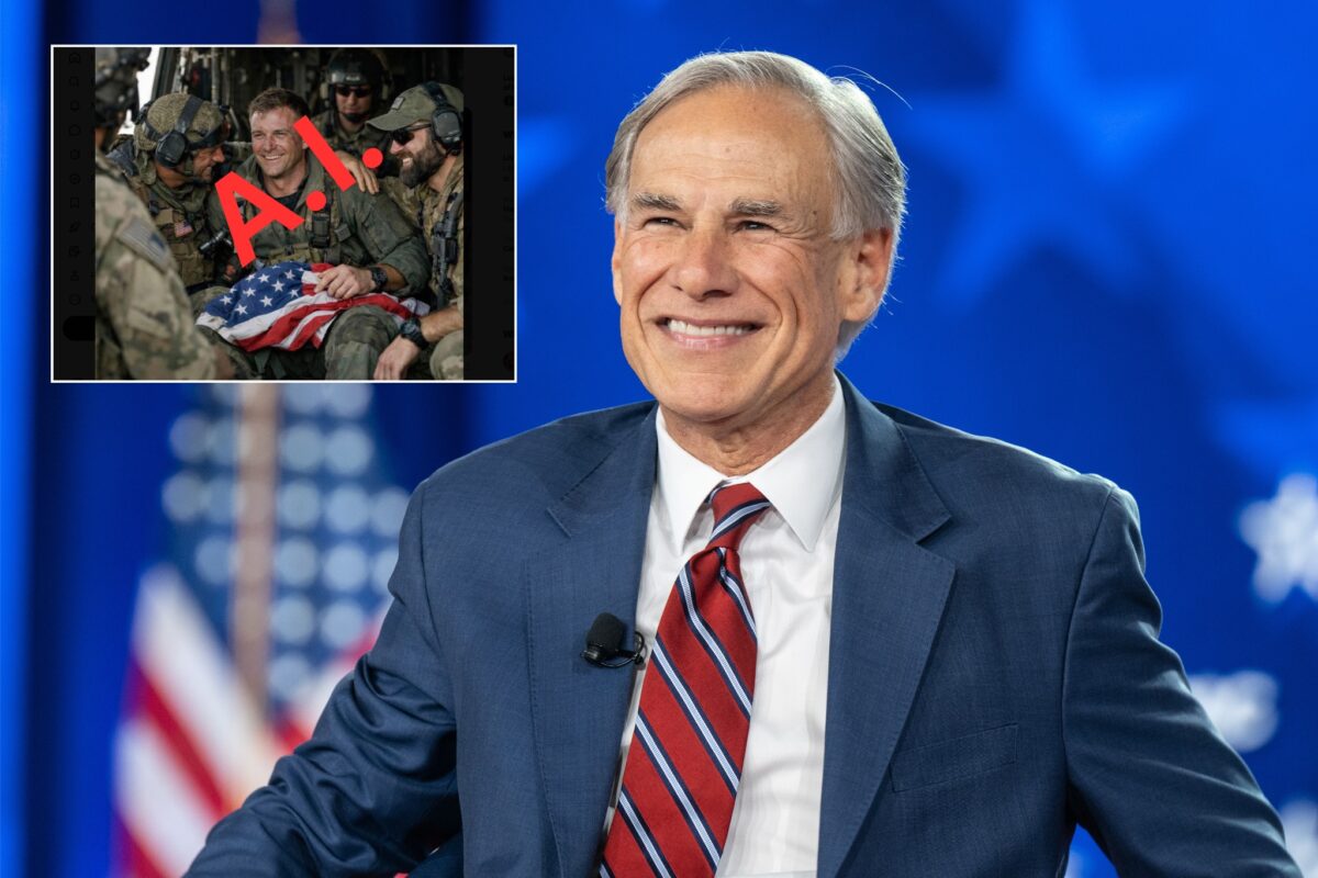 Texas Republican called out for sharing AI rendering of rescued soldier