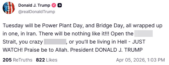 Trump says 'Praise to Allah' in wildest social media post yet
