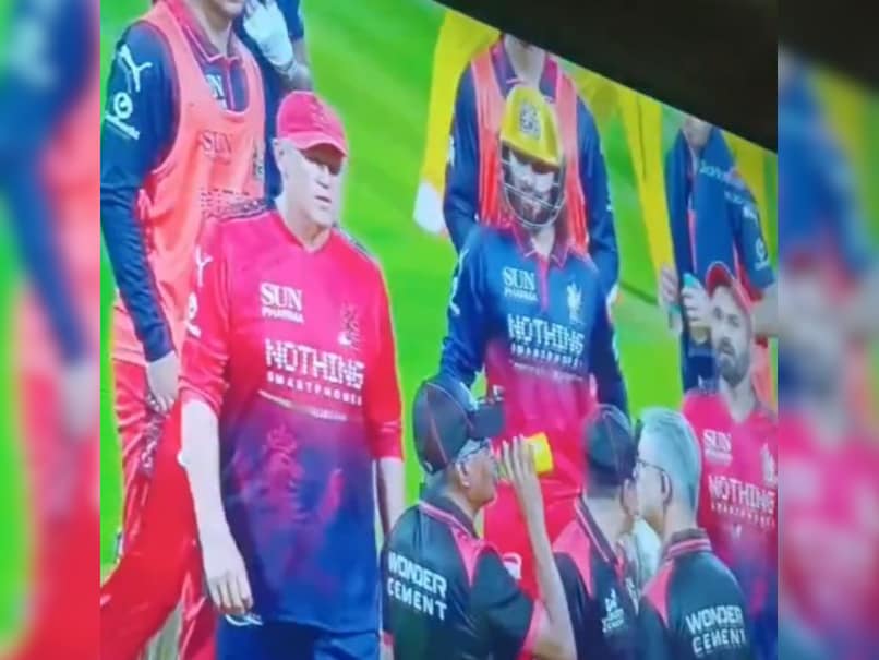 RCB captain Rajat Patidar fumes at umpire, drinks mix-up leaves fans ROFL