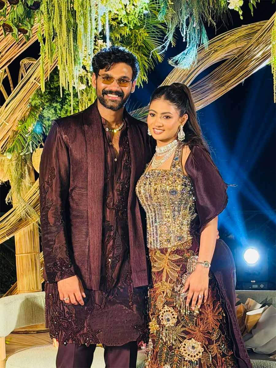 Pics: Bellamkonda Sreenivas and Kavya Reddy Engagement