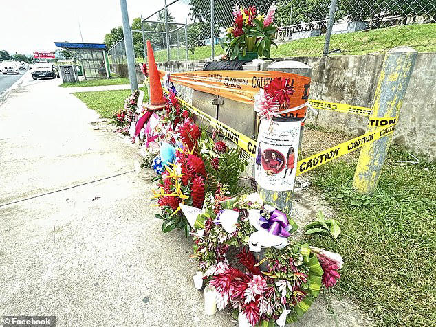 It's understood Ms Evans was involved in a road accident in Nadi, with flowers seen adorning the side of a road which has now been cornered off with tape