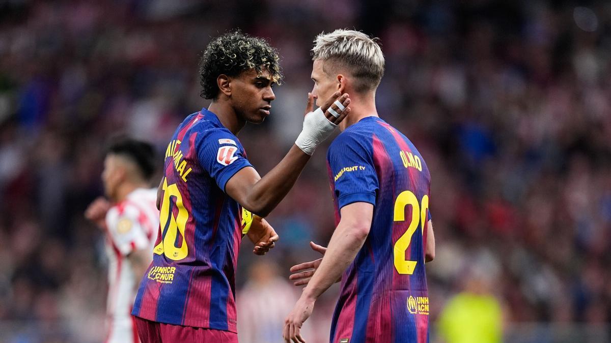 Alineación del Barcelona contra el Atlético de Madrid en partido de ...
