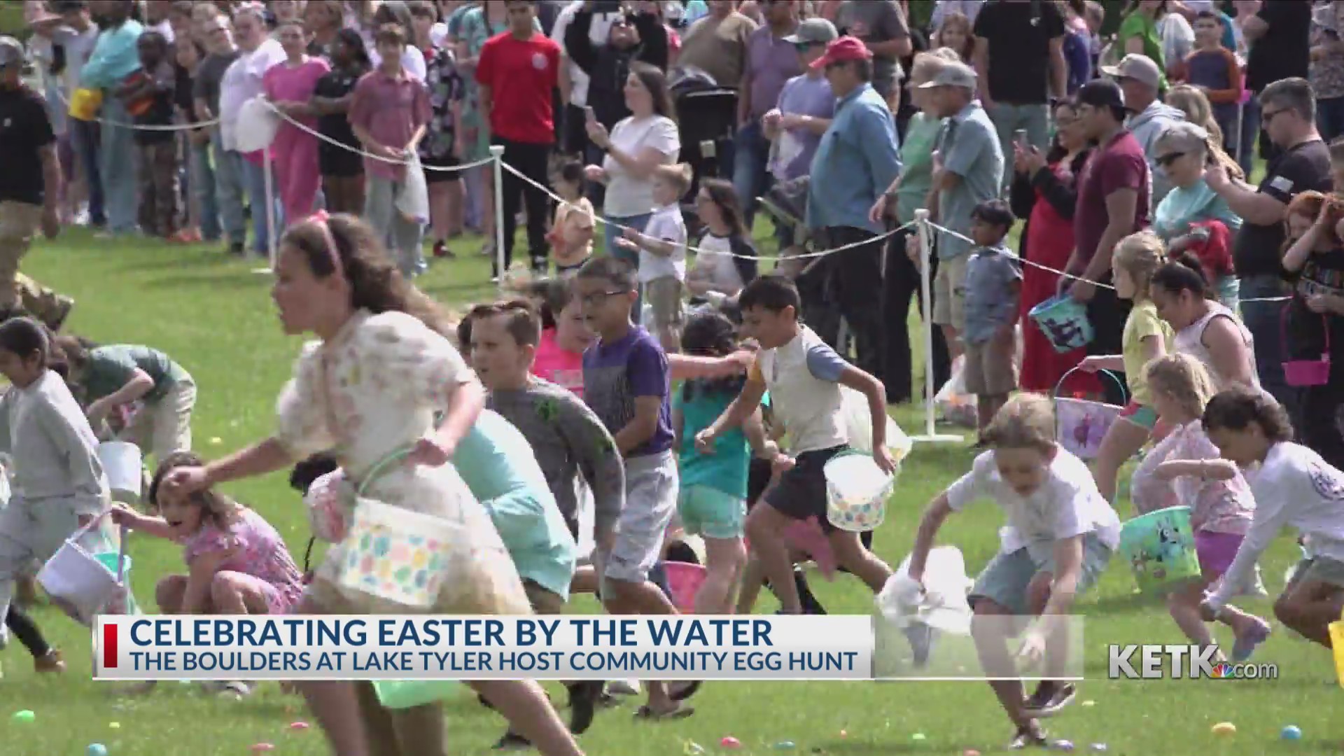 East Texans celebrate Easter with egg hunts at Lake Tyler, local churches