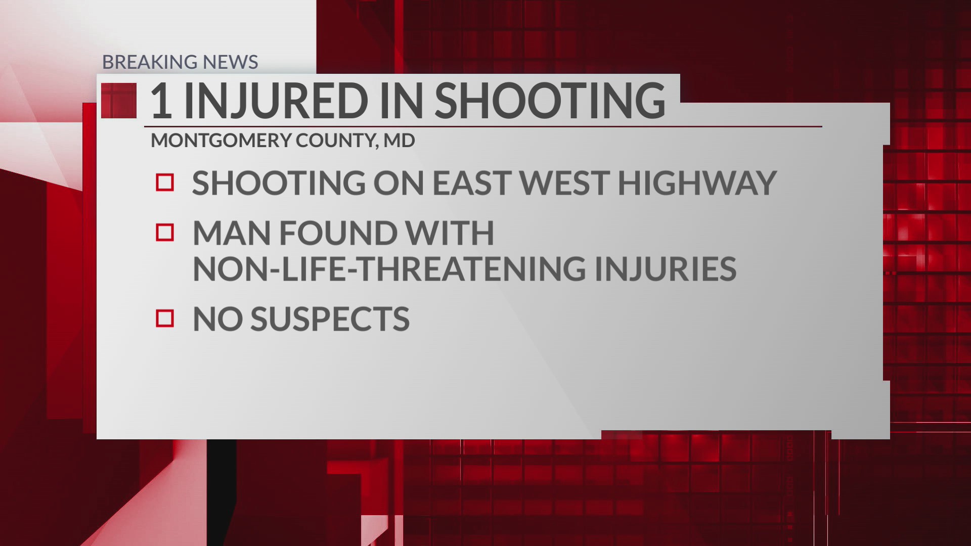 Man shot in Montgomery County, investigation underway