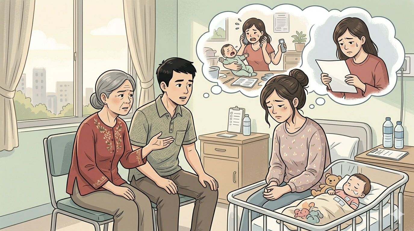 Chồng mắng tôi 'làm mẹ kiểu gì mà không khóc khi con ốm'