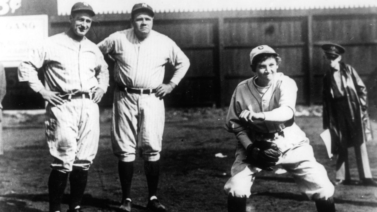 Did 17-year-old girl strike out Babe Ruth and Lou Gehrig?