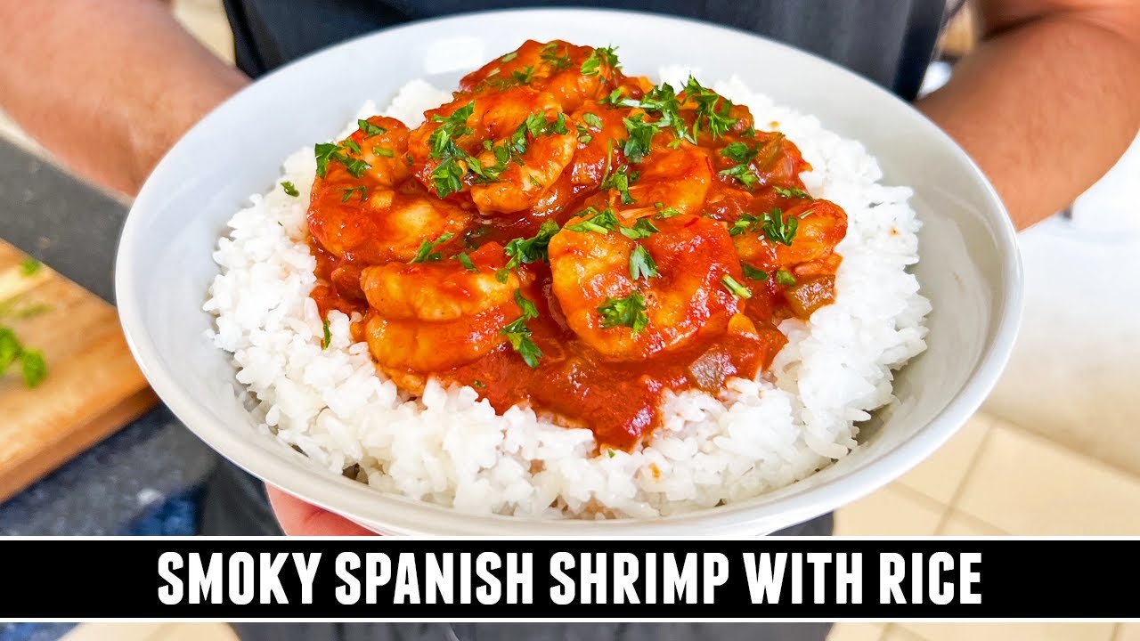 Smoky Spanish shrimp and rice in one pan