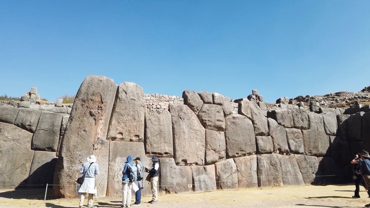 Amazing Inca sites of Little Qenqo and Saqsaywaman above Cusco Peru