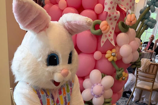 Karoline Leavitt's son with Easter bunny