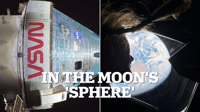 Artemis II crew enters the moon's sphere of influence