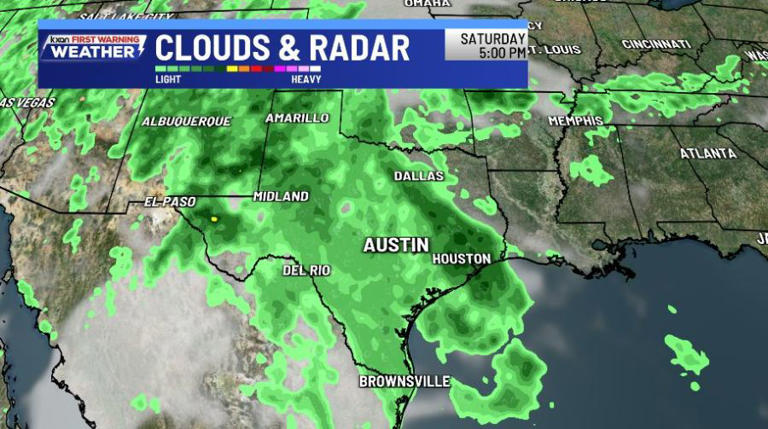 Mainly dry for the first few days of the week, but higher rain chances ...