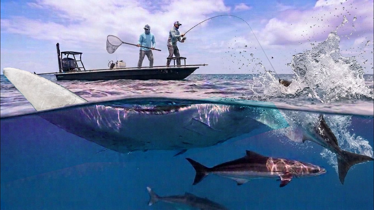 Fishing around giant manta rays - then this happens